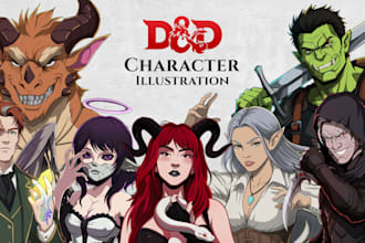create your dnd or ttrpg character in a high quality and no ai