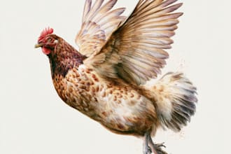 draw realistic animal illustration in watercolor