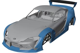 custom car body kit,fender flare,front bumper,side skirt,widebody kit 3d print