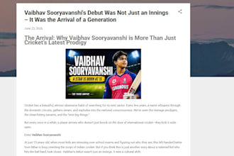 write engaging cricket and sports blog articles