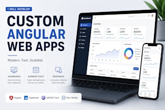 develop angular web applications and dashboards