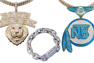model custom personalized sterling iced out name and logo pendant 3d cad stl