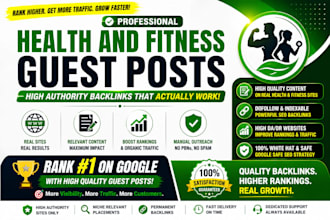 publish health and fitness guest posts with high authority contextual backlinks