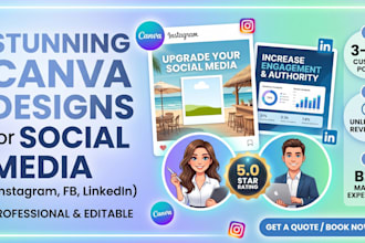 design professional and engaging social media content in canva