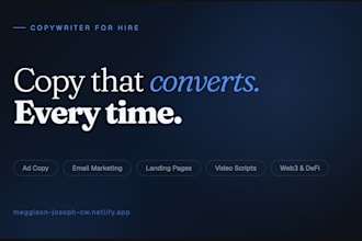 write high converting copywriting and ad copy for your brand