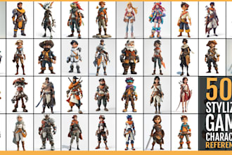 design 3d stylized character for games, animation, and 3d printing