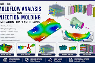 do moldflow analysis and injection molding simulation for plastic parts