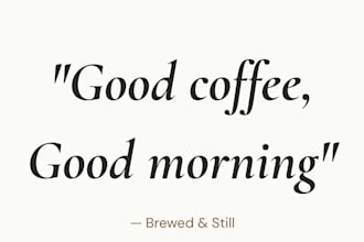 design minimalist social media posts for your cafe business