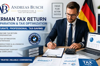 prepare and file your german income tax return with professional tax optiization