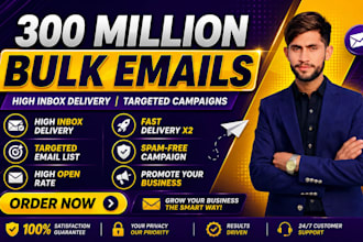 send bulk emails with high inbox delivery and fast results