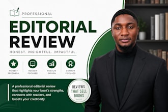 write editorial review for your book and manuscript