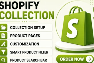setup smart shopify collection to improve store navigation