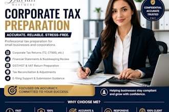 prepare corporation tax filing for small canadian business