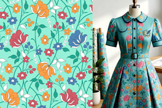 design seamless patterns for textile suits