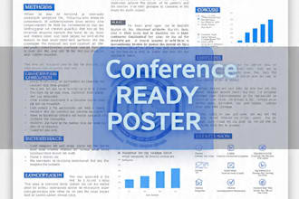 design scientific research poster for conference and journal