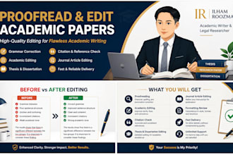 proofread and edit academic papers