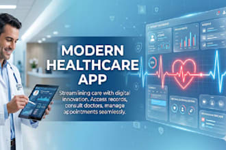 create healthcare, fitness, doctor app, medical, and ai health app with hipaa