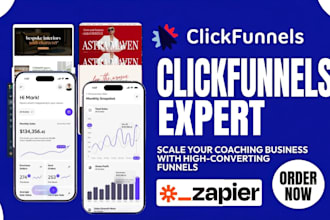 build clickfunnels landing page, sales funnel website in click funnel