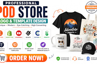 setup etsy shopify redbubble gelato customcat printify printful pod website