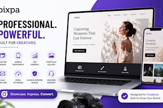pixpa website design pixpa website redesign pixpa website development