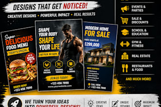 design professional poster, flyer and advertisement design