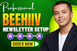 setup beehiiv newsletter beehive landing page beehiiv website email automation