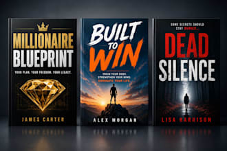 create kindle book cover design, ebook cover design, paperback and book design