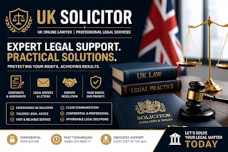 be your UK online lawyer for contracts and legal notices