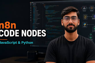 write custom javascript or python code nodes for n8n workflows