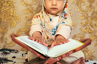 teach quran with tajweed to kids and females online on zoom