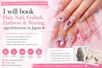 book hair nail and eyelash salons in japan