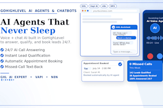 build ai voice agents and chatbots inside gohighlevel and n8n, ai voice agent