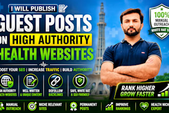 publish guest posts on high authority health websites