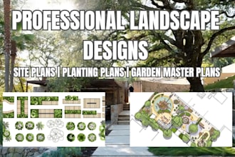 design professional landscape site plans planting plans and garden master plans