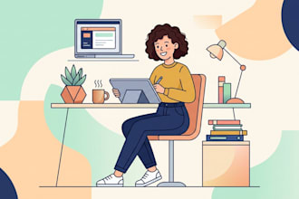 create a digital vector character or object illustrations