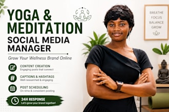 be your yoga and meditation social media manager