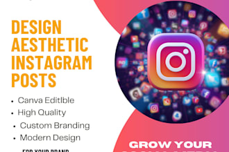 design aesthetic instagram posts for your brand
