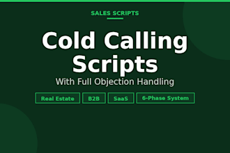 real estate cold calling scripts with objection handling