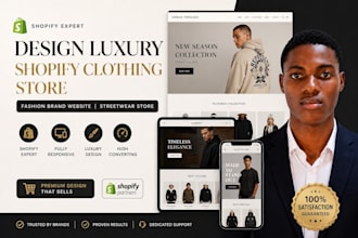 design shopify fashion store and clothing store