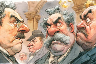do digital political cartoon for political cartoon