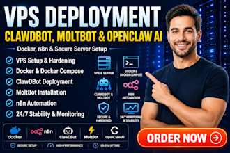 deploy install clawbot vps server moltbot docker vps n8n openclaw ai clawhub