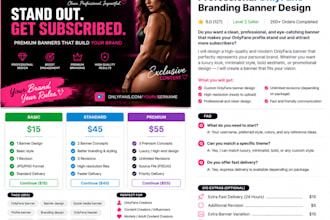 create clean and professional onlyfans branding banner design
