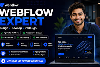 design webflow develop website figma to webflow expert