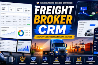develop freight broker CRM, logistics management software