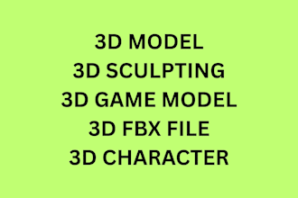 do 3d model for 3d game