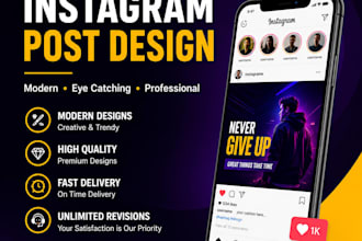 modern and eye catching instagram post design