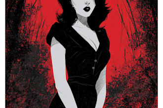 create dark horror retro vintage comic illustration vintage poster comic page