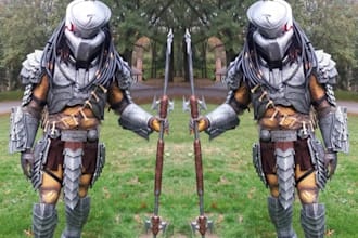 custom cosplay creation wearable full knight anime armor movie game cosplay prop