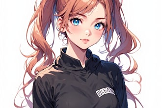 draw anime or manga style portrait