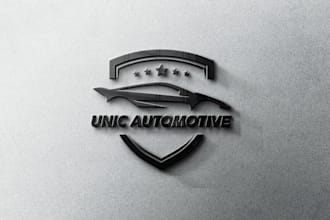 design modern automotive, car wash, detailing and auto shop logo